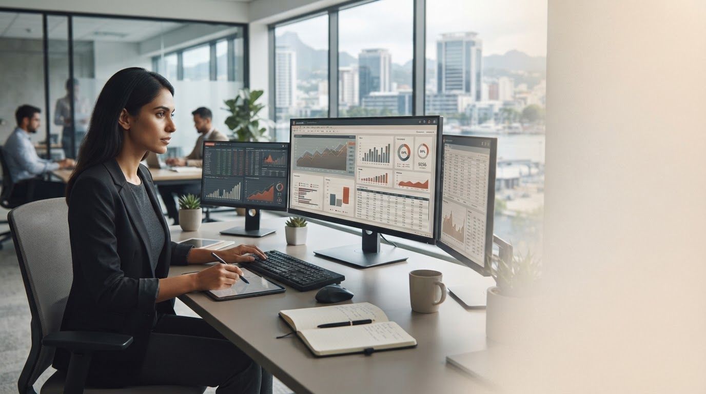 Averidex — visualizzazione dei flussi di dati e delle curve predittive in una dashboard a tema scuro
